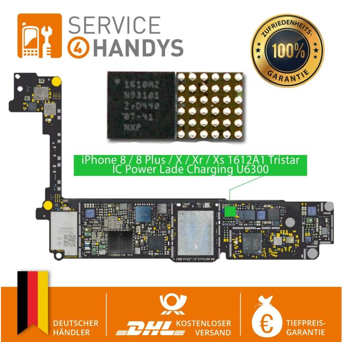 1612A1 Tristar IC Chip IPhone 8, 8 Plus, X, XR, XS Power Lade Charging U6300 IC