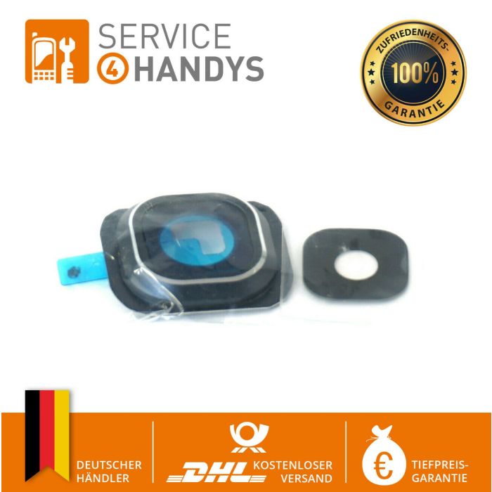 S4H Kamera Linse Glas Camera Glass Lens Rahmen Frame Blau geeignet für Samsung Galaxy S6 SM-G920F