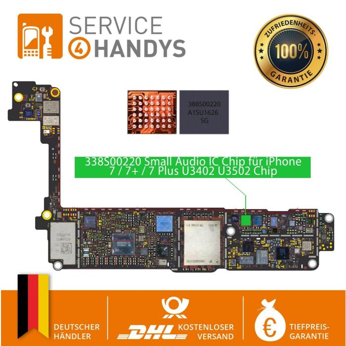 338S00220 Small Audio IC Chip für iPhone 7 / 7+ / 7 Plus U3402 U3502 Chip