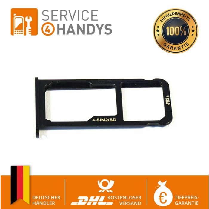 Für Huawei P10 Plus Simkarten Card MicroSD Halter Tray Holder Schublade Schwarz