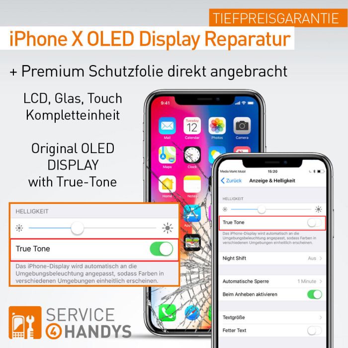 Apple iPhone 6 6S 7 8 Plus X XS XS Max DISPLAY REPARATUR Glas LCD/OLED Austausch