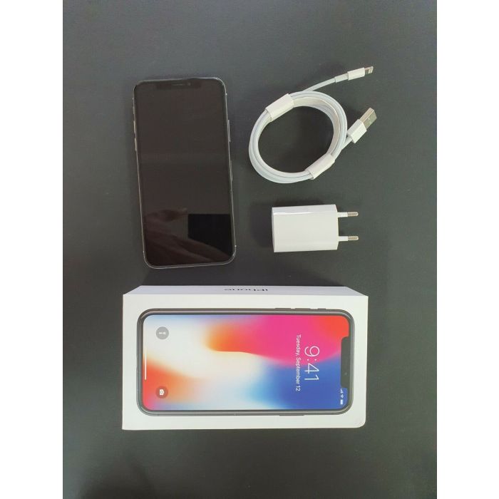 Apple iPhone X - 256GB - Silber (Ohne Simlock) A1901 (GSM) OVP