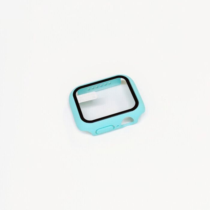 Case für Apple Watch Series 1-7 SE 38-45mm | Schutzhülle Bumper | 360-Grad Cover-Baby Blau-41mm