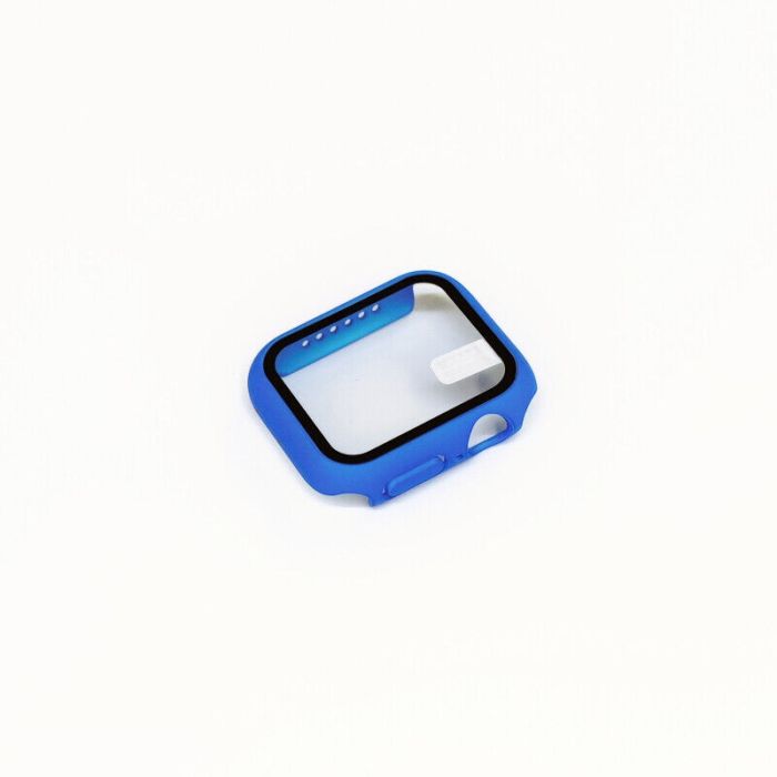 Case für Apple Watch Series 1-7 SE 38-45mm | Schutzhülle Bumper | 360-Grad Cover-Blau-41mm