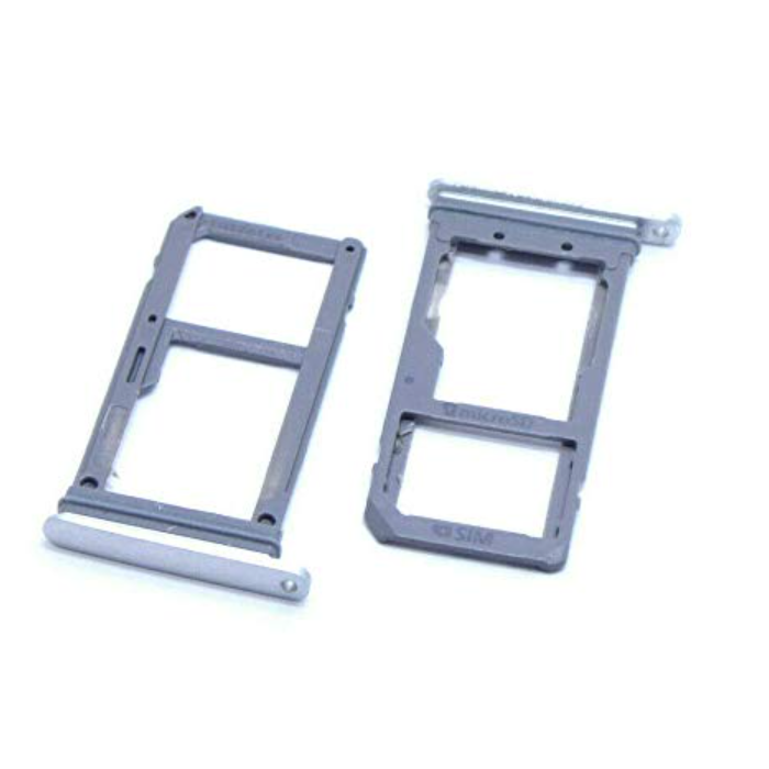 S4H SIM Tray Kartenhalter Dual SIM Silber geeignet für Samsung Galaxy S7 G930