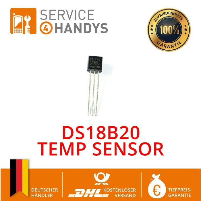 DS18B20 Digitaler Temperaturfühler Temperatursensor 1-wire Raspberry Arduino