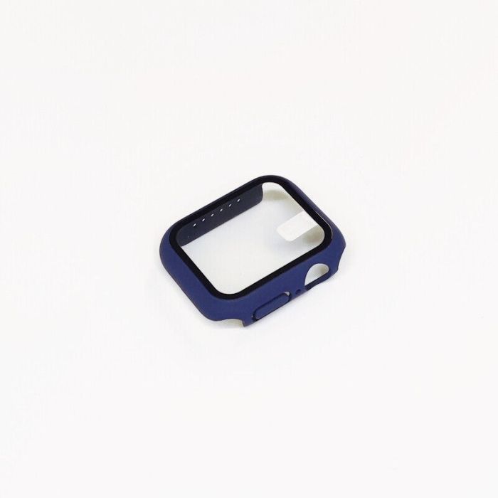 Case für Apple Watch Series 1-7 SE 38-45mm | Schutzhülle Bumper | 360-Grad Cover-Dunkelblau-44mm