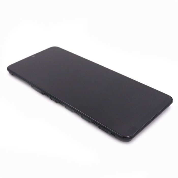 Display komplett mit Rahmen für Samsung Galaxy A32 5G (Original Service Pack) (Black)