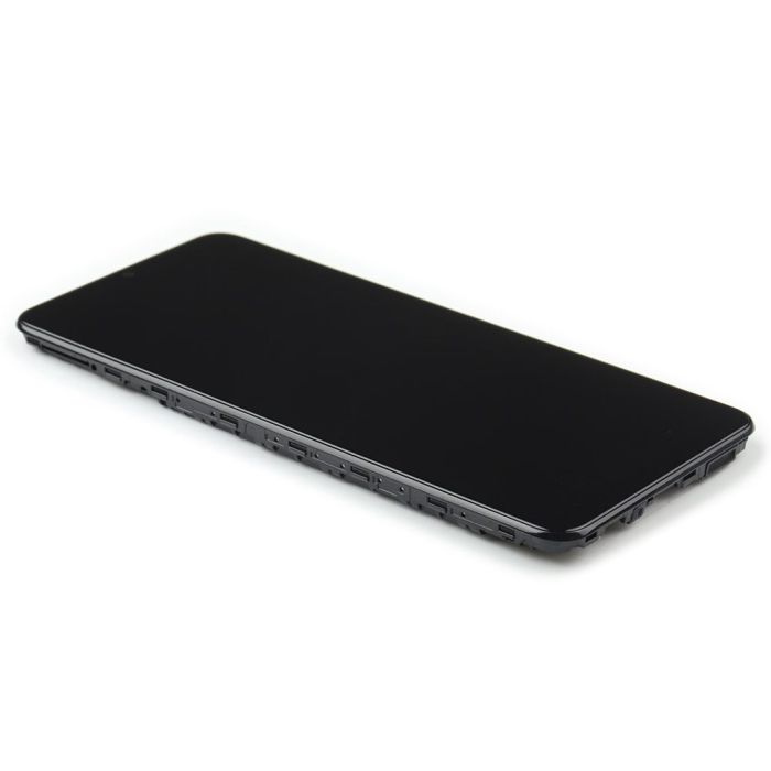 Display komplett mit Rahmen für Samsung Galaxy A04S (Original Service Pack) (Black)