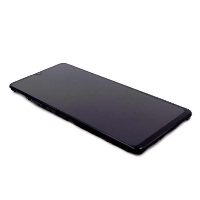 Display komplett mit Rahmen für Samsung Galaxy A32 4G (Original Service Pack) (Black)