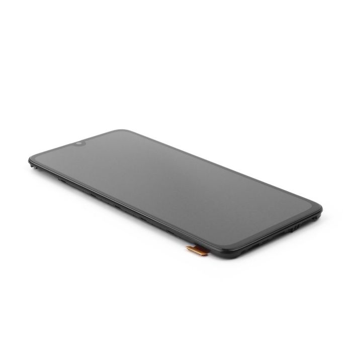 Display komplett mit Rahmen für Samsung Galaxy A70 (A705F) (Soft OLED) (Black Oled)
