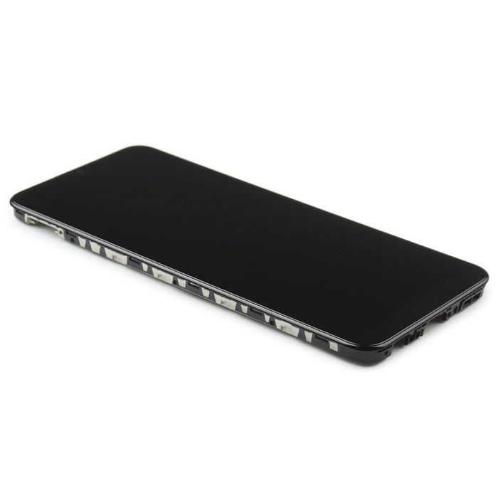 Display komplett mit Rahmen für Samsung Galaxy A03 (SM-A035G) (Original Service Pack) (Black)