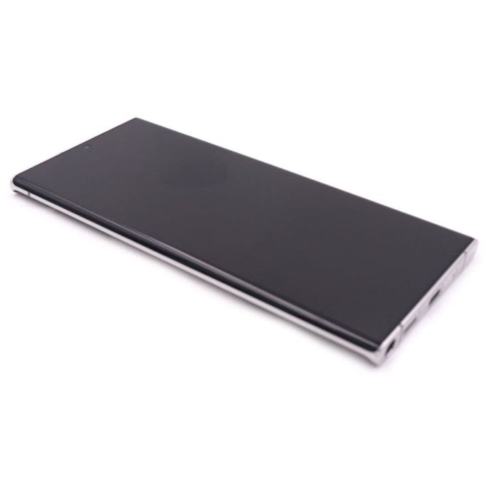 Display komplett mit Rahmen für Samsung Galaxy Note 20 Ultra (Original Service Pack) (White)