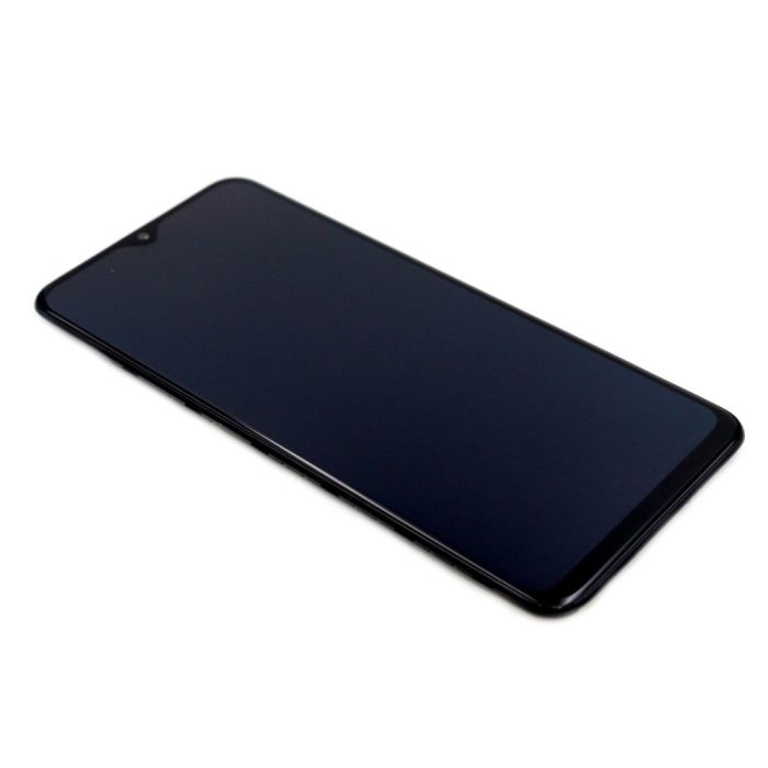 Display komplett mit Rahmen für Samsung SSamsung A20 2019 (A205F) (Original Service Pack) (Black)