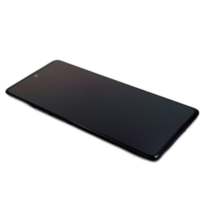 Display komplett mit Rahmen für Samsung Galaxy A51 (A515F) (Original Service Pack) (Black)