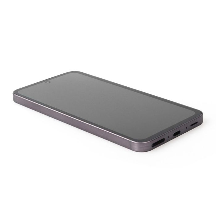 Display komplett mit Rahmen für Samsung Galaxy A56 (Soft OLED) (Graphite)