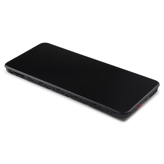 Display komplett mit Rahmen für Samsung Galaxy A04 (Original Service Pack) (Black)