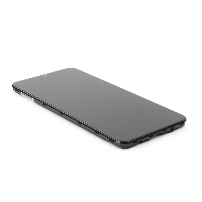 Display komplett mit Rahmen für Samsung A10 (A105F) (Refurbished) (Black)