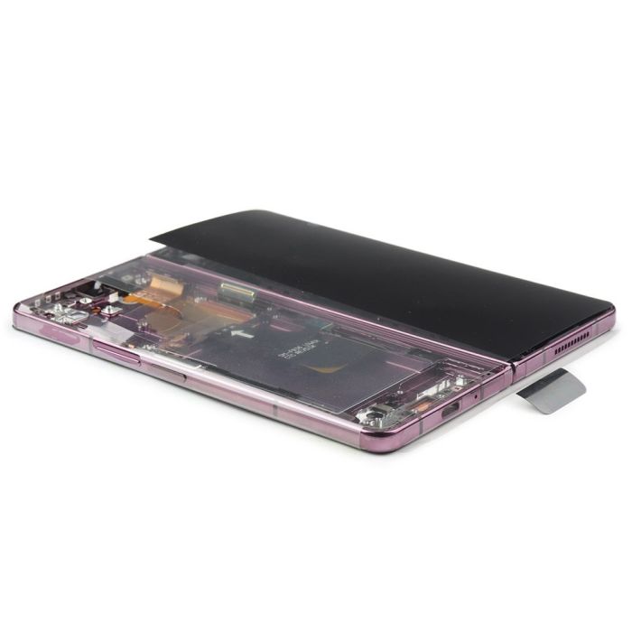 Display komplett mit Rahmen für Samsung Galaxy Z Fold4 (Original Service Pack) (Burgundy)