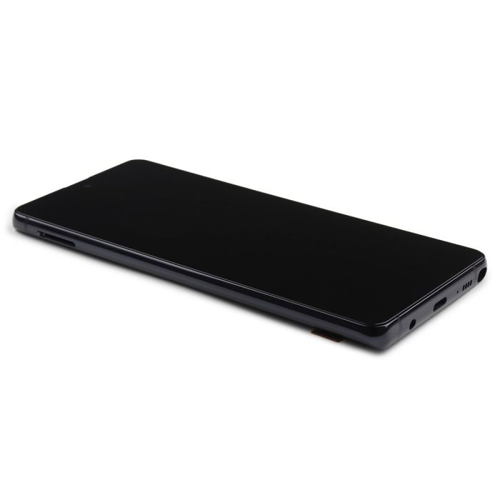 Display komplett mit Rahmen für Samsung Galaxy Note 10 Lite (N770F) (In-Cell) (Black)