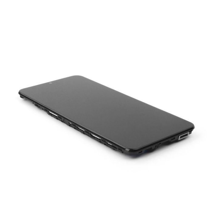 Display komplett mit Rahmen für Samsung Galaxy A13 5G (A136) (Refurbished) (Black)