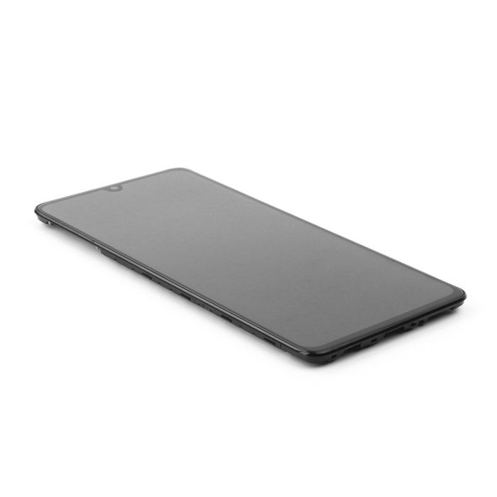 Display komplett mit Rahmen für Samsung Galaxy A41 (SM-A415F) (Refurbished) (Black)