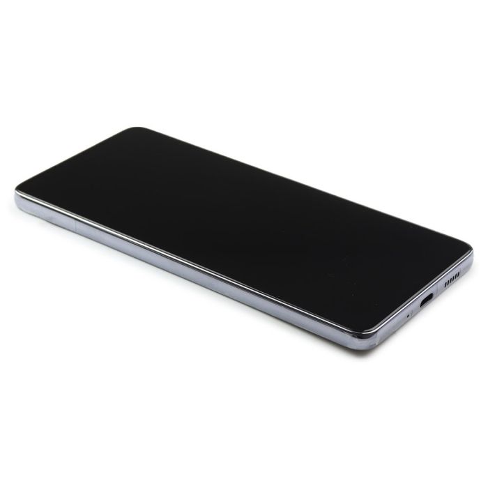 Display komplett mit Rahmen für Samsung Galaxy A73 5G (Original Service Pack) (Black)
