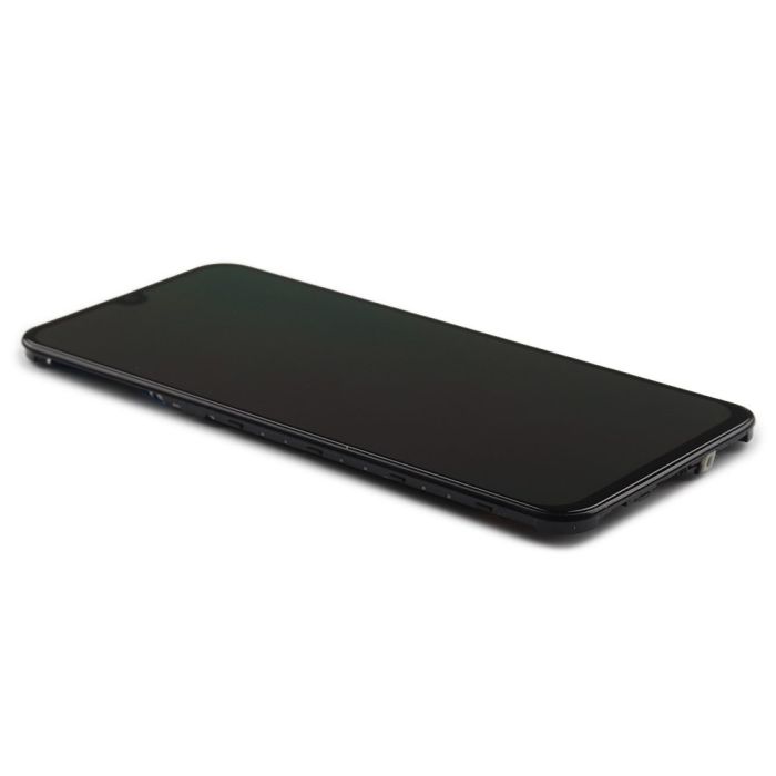 Display komplett mit Rahmen für Samsung Galaxy A40 (A405F) (Refurbished) (Black)