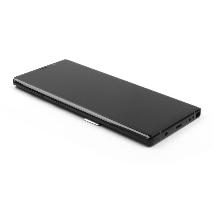 Display komplett mit Rahmen für Samsung Galaxy Note 9 (N960F) (Soft OLED) (Midnight Black)
