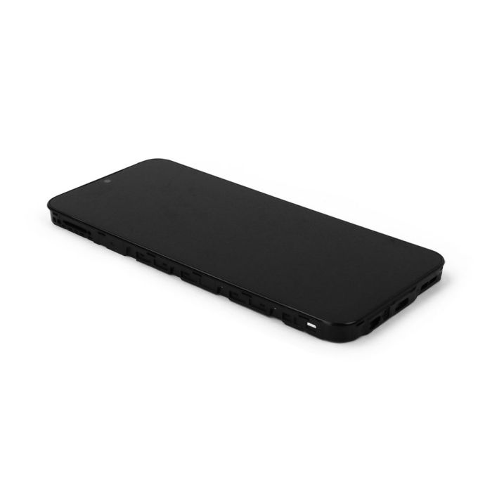 Display komplett mit Rahmen für Samsung Galaxy A14 4G (A145) (Refurbished) (Black)