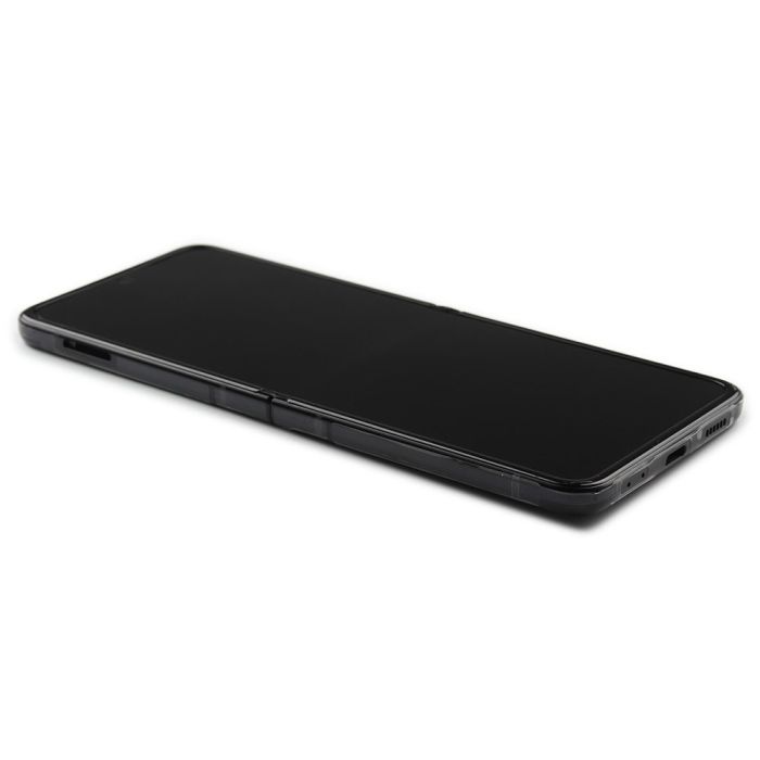 Display komplett mit Rahmen für Samsung Galaxy Z Flip3 5G (Original Service Pack) (Black)