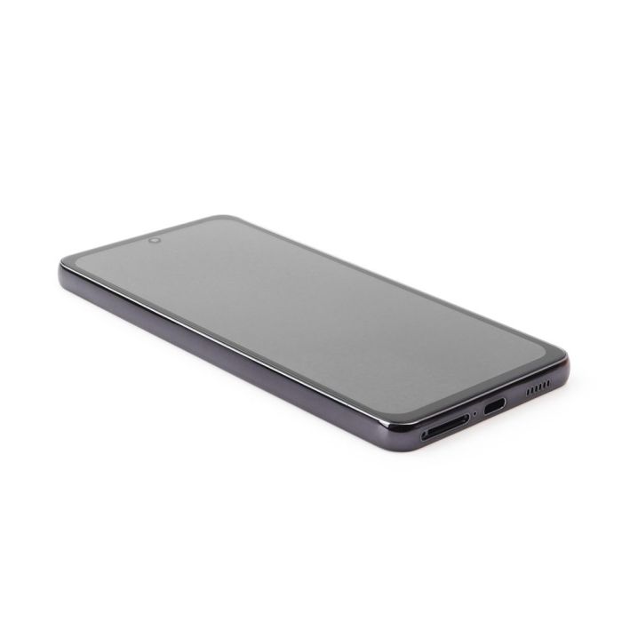 Display komplett mit Rahmen für Samsung Galaxy A53 5G Black (Soft Oled) (OEM-Qualität) (Black)
