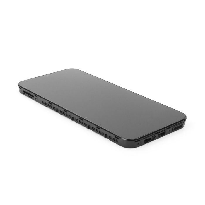 Display komplett mit Rahmen für Samsung Galaxy A14 5G (A146P) (Refurbished) (Black)