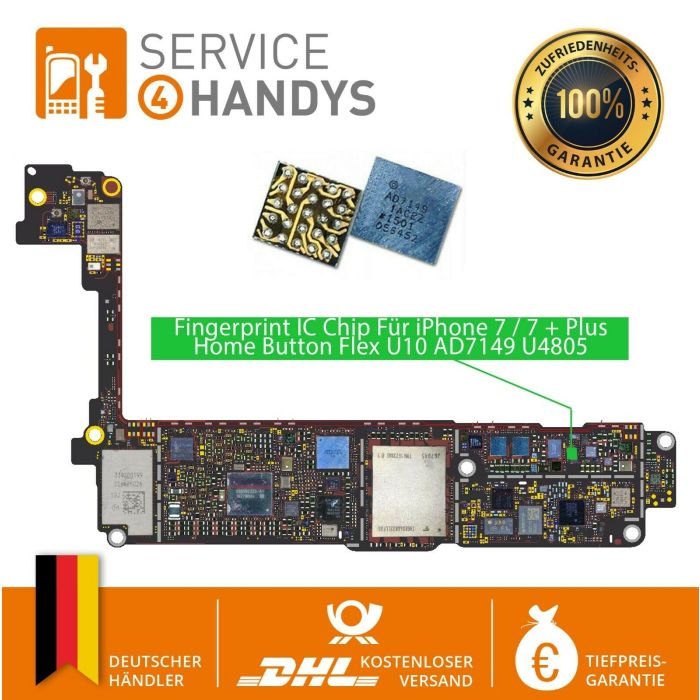Fingerprint IC Chip Für iPhone 7 / 7 + Plus Home Button Flex U10 AD7149 U4805