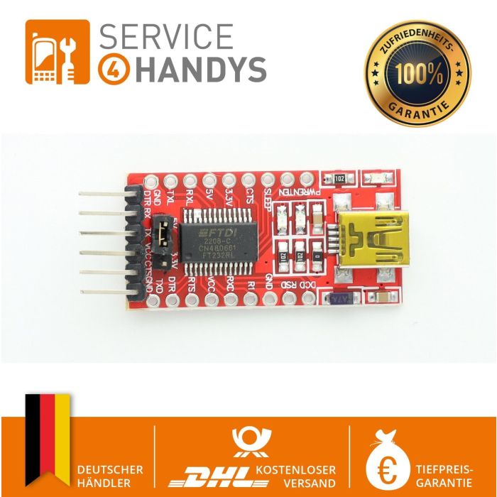 FTDI Adapter USB auf TTL Serial Adapter FT232RL Chip Arduino 3,3V 5V