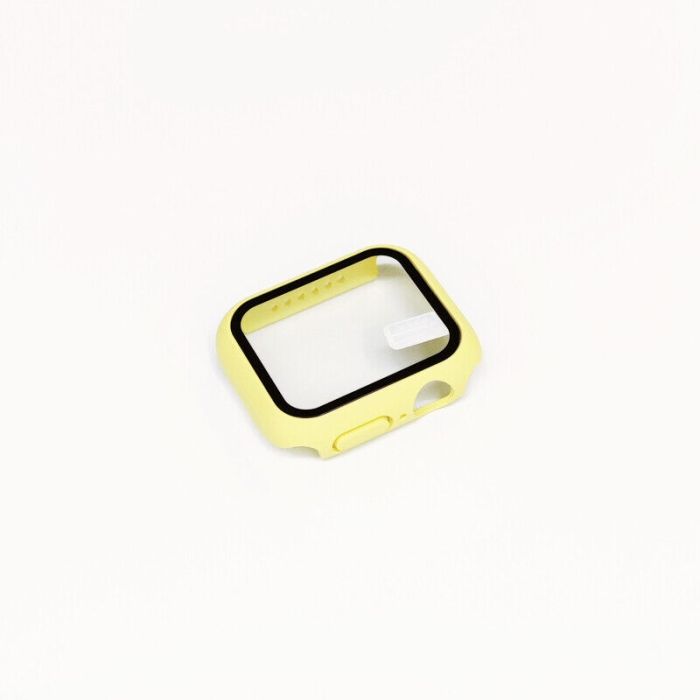 Case für Apple Watch Series 1-7 SE 38-45mm | Schutzhülle Bumper | 360-Grad Cover-Gelb-45mm