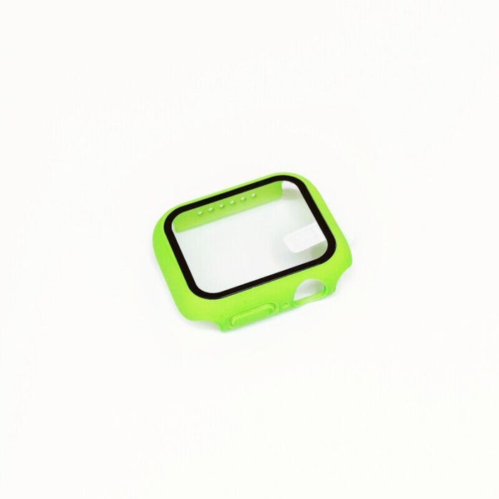 Case für Apple Watch Series 1-7 SE 38-45mm | Schutzhülle Bumper | 360-Grad Cover-Giftgrün-42mm