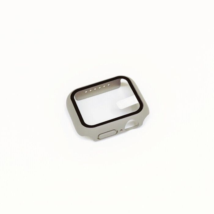 Case für Apple Watch Series 1-7 SE 38-45mm | Schutzhülle Bumper | 360-Grad Cover-Grau-42mm