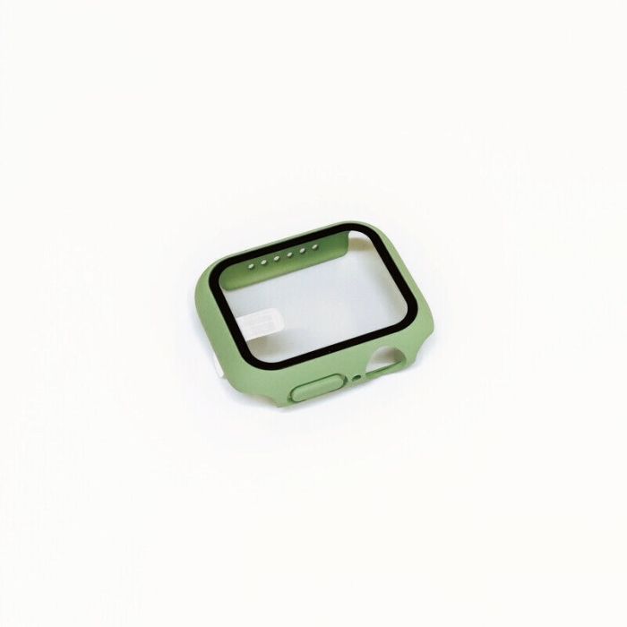 Case für Apple Watch Series 1-7 SE 38-45mm | Schutzhülle Bumper | 360-Grad Cover-Grün-41mm