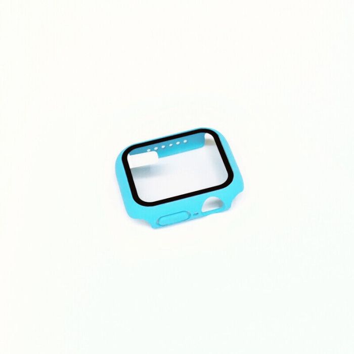 Case für Apple Watch Series 1-7 SE 38-45mm | Schutzhülle Bumper | 360-Grad Cover-Himmel Blau-38mm