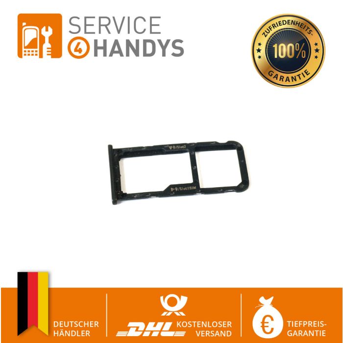 Huawei Mate 10 Lite Sim Karten microSD Tray Halter Schublade Schwarz