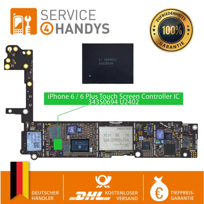 iPhone 6 / 6 Plus Touch Screen Controller IC 343S0694 U2402 black Reballed