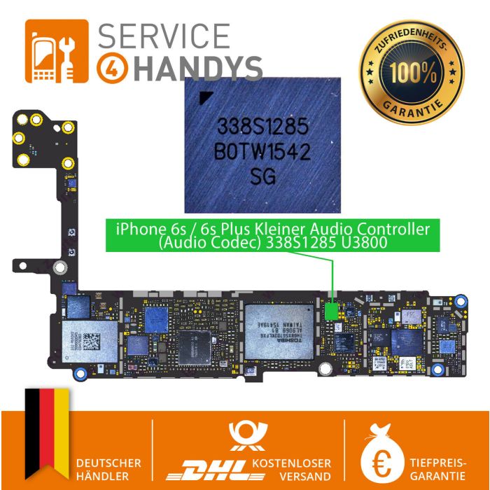 iPhone 6s / 6s Plus Kleiner Audio Controller (Audio Codec) 338S1285 U3800
