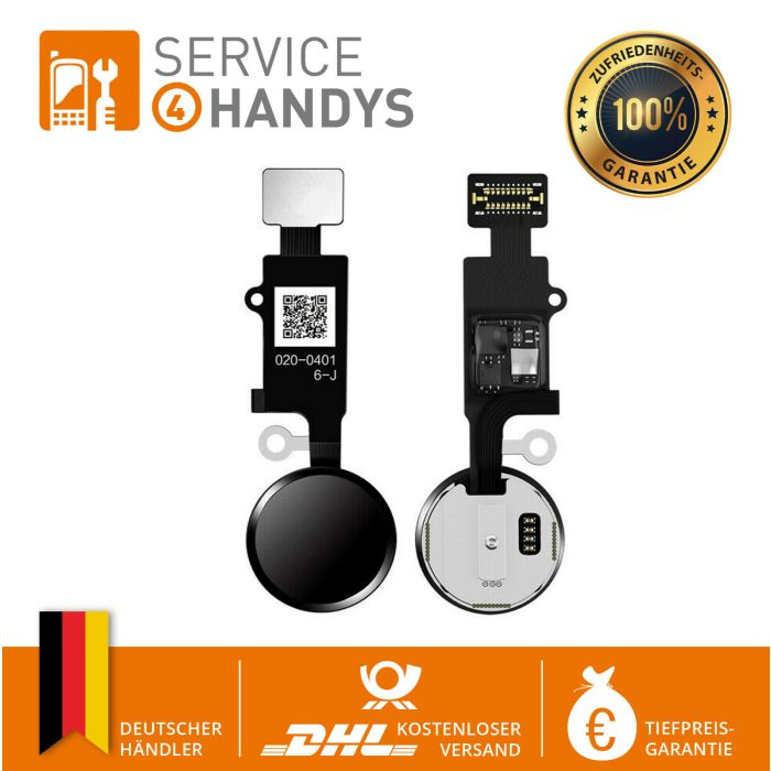 JC V6 Ersatz Home Button Ohne Bluetooth Für iPhone 7 / 7+ / 8 / 8+ Schwarz