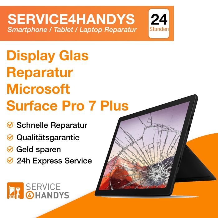 Microsoft Surface Pro 7 Plus Display Frontglas Display Glas Austausch Reparatur