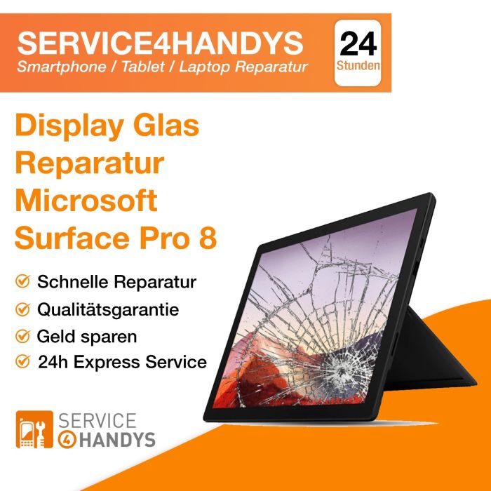 Microsoft Surface Pro 8 Display Frontglas Display Glas Austausch Reparatur