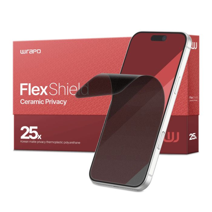 TPU FlexShield Ceramic Privacy Display Schutz (25er Pack) (Wrapd)