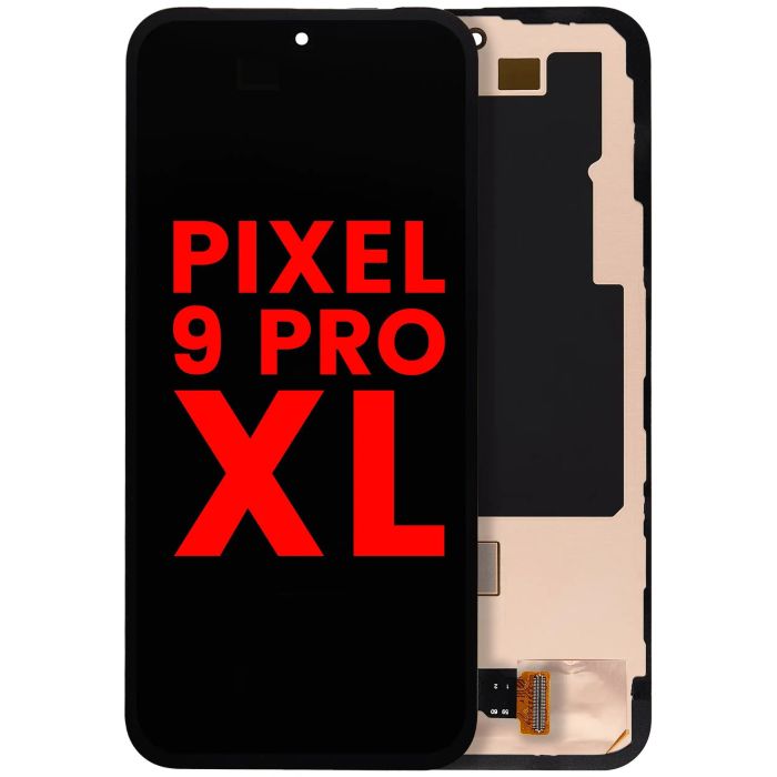 OLED Display mit Rahmen (mit Fingerabdruck Sensor) für Pixel 9 Pro XL