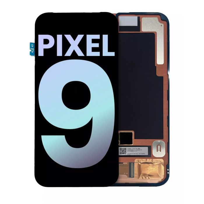 OLED Display mit Rahmen (mit Fingerabdruck Sensor) für Pixel 9 (Original)