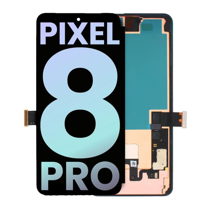 OLED Display mit Rahmen (mit Fingerabdruck Sensor) für Pixel 8 Pro (Original)